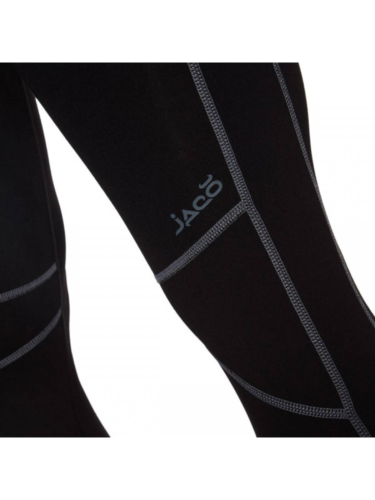 Jaco Athletic Pants for Women, Black Activewear Yoga Pants with Elastic Waistband, Large - image 3 of 5