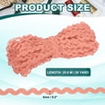 thumbnail image 2 of Uxcell RIC Rac Trim, Wave Bending Fringe Trim Ribbon for Sewing Crafts Light Pink, 2 of 7