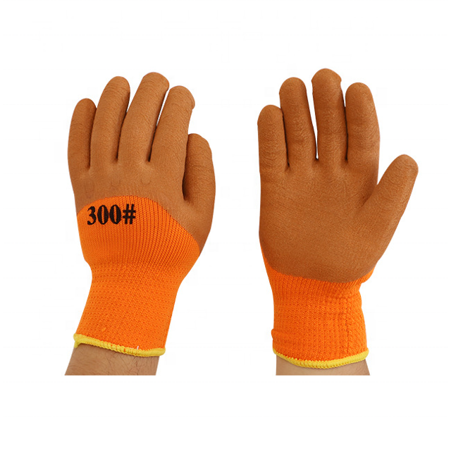Guantes profesionales de invierno de rizo bañados en látex, espuma de látex de terciopelo cálido, antideslizante, resistente al desgaste, guante de trabajo de seguridad de invierno Sincero Hogar