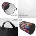thumbnail image 4 of Cesto circular Becky Lynch, cesto para ropa plegable impermeable con asas, organizador ligero para guardar ropa de juguete para el hogar, dormitorio, sala de estar, baño, dormitorio pequeño, 4 of 8