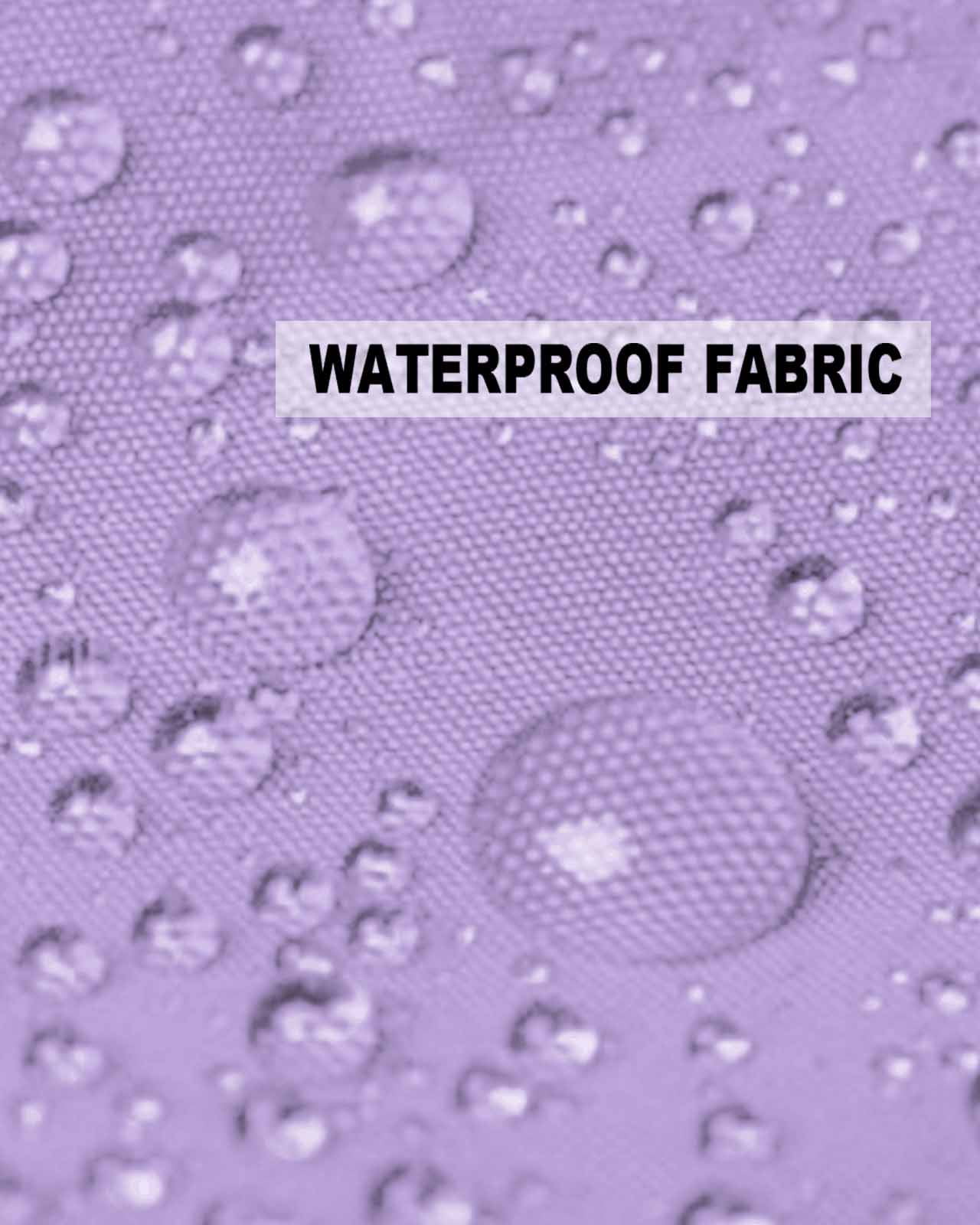Pack of 2 Outdoor Pillow Covers, Lavender Purple Solid Color Waterproof Square Throw Pillowcase Cushion Decorative Pillow Covers for Couch Patio Tent, 20x12 in