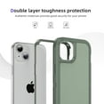 thumbnail image 2 of Rugged Case for iPhone 14 Plus, Heavy Duty Double Layer Toughness Protection Phone Cover Military Grade Shockproof Drop Resistant Frosted Matte Durable Case for iPhone 14 Plus, Gray+green, 2 of 8