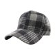 thumbnail image 1 of Gorra de béisbol de algodón liso ajustable a cuadros de invierno, 1 of 1