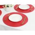 thumbnail image 6 of Unique Bargains Rustic Placemats Set of 6 Woven Placemats Red, 6 of 7