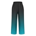 thumbnail image 5 of Xunlbb Women's Lightweight Summer Pants, Women'S Spring Print All-Match Straight Leg Casual Pants ,A-Sky Blue M, 5 of 5