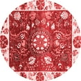 thumbnail image 1 of Ahgly Company Machine Washable Indoor Round Oriental Red Traditional Area Rugs, 3' Round, 1 of 4