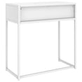 thumbnail image 3 of vidaXL Console Table White 72x35x75 cm Steel, 3 of 5