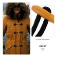 thumbnail image 3 of unbranded 6Pares Botones Decorativos De Cuero Y Madera Para Prendas Y Cinturones Color Negro, 3 of 8
