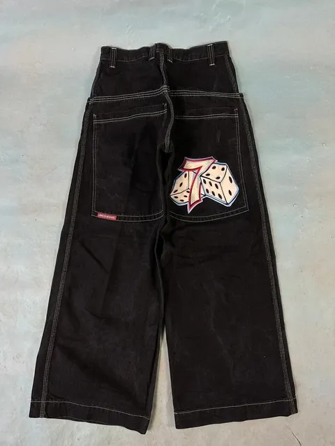 JINCO  DHgate.com:JNCO Jeans: Y2K Harajuku Hip-Hop Crown Zipper