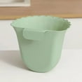 thumbnail image 4 of AuroraX Hanging Kitchen Trash Can Green Stylish 1.9L Garbage Can Plastic Modern Trash Bin for Dormitory Living Office, 4 of 6