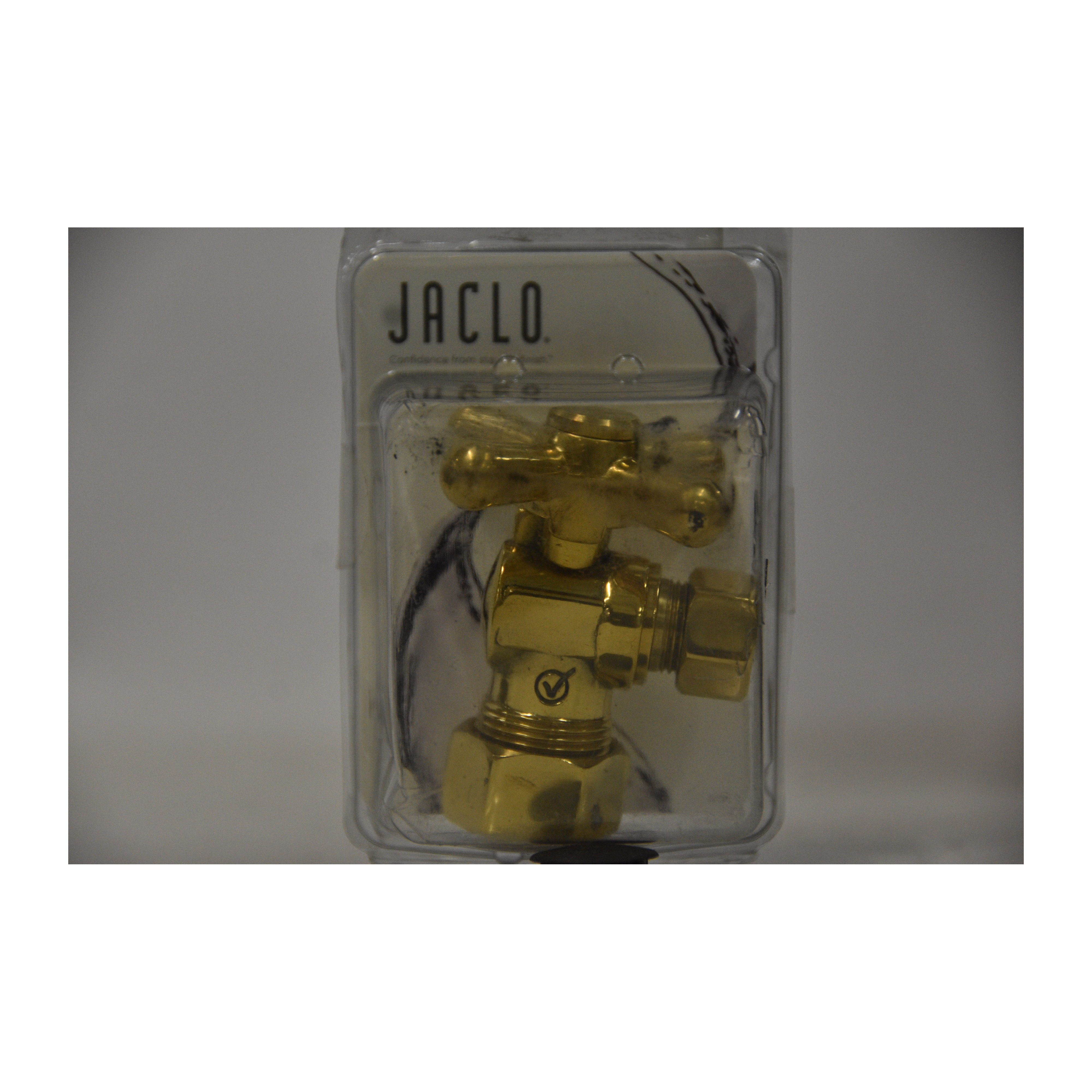 Tristan Brass Jaclo 616-2-72-TB 1/2 IPS x 3/8 OD Compression Valve Kit with Contemporary Round Lever Handle