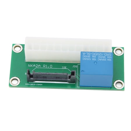 NFTIGB Multiple Power Supply Adapter ATX Power Synchronization 24Pin Dual Power Startup Board for PC Graphics Card SATA Interface Motherboard Sync Wire 6.30 in