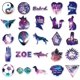 thumbnail image 3 of 50pcs Violet Universe Space Vinyl PVC Waterproof Cute Fun Cartoon Doodle Stickers, Funny Trendy Decals for Teens, Kids, Adults, Colorful Anime Sticker, 3 of 3