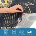 thumbnail image 5 of Yayeee Kitchen Curtains Tier Set of 2 Light Filtering 57"x24" Over Sink Window Panels, Peacock Feathers Pattern, 5 of 7