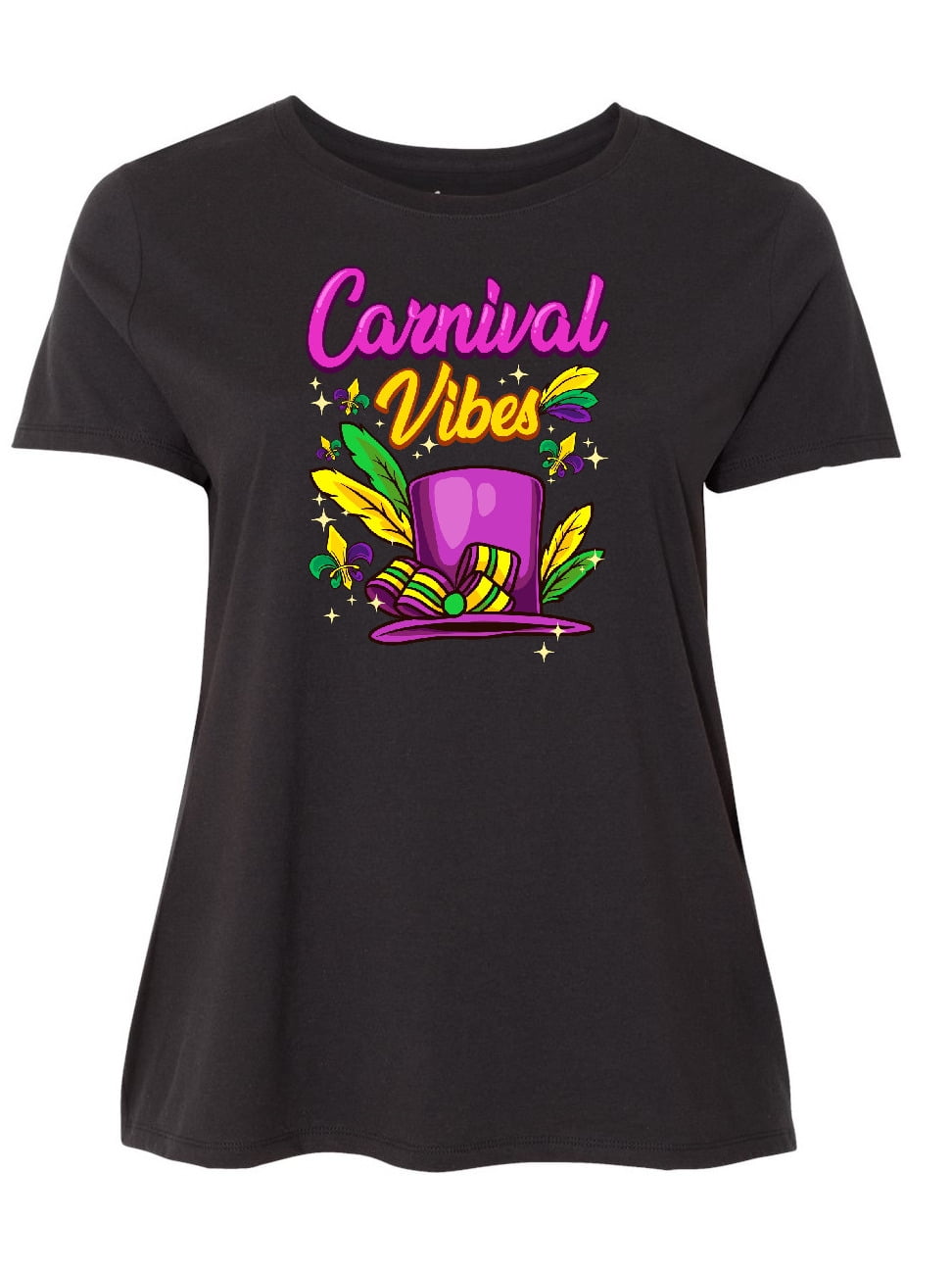 INKtastic Mardi Gras Carnival Vibes Women's Plus Size TShirt
