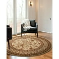 thumbnail image 6 of Unique Loom Voyage Collection Area Rug - St. Louis (7' 10" Round Cream/Brown), 6 of 12
