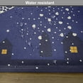 thumbnail image 6 of Ambesonne Night Place Mats Set of 4, Girls Cartoon, Standard Size, Blue Marigold White, 6 of 6