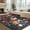 Black, variant on Wondo Boho Floral Anti-Skid Door Mat 2'x3' Indoor Machine Washable Low Pile Rug - Entryway Kitchen Mat, Front Door Floor Mats for Kids Room, Entry & Indoor Spaces (Beige)
