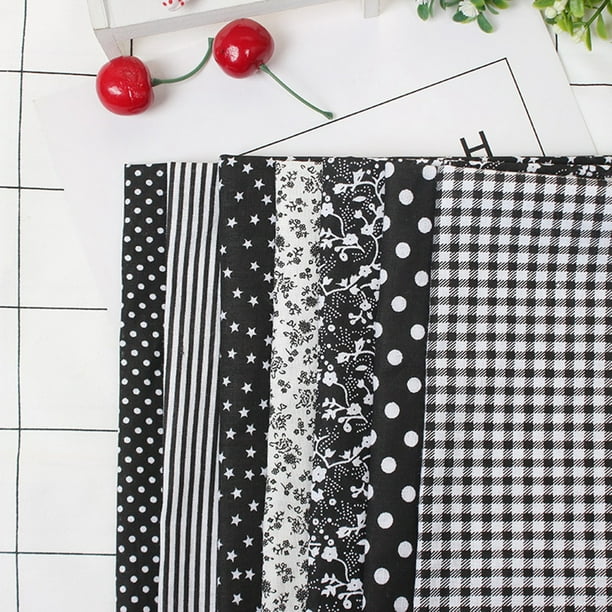 Juego de ropa de cama precortada, 7 piezas de tela de algodón de 50 x 50 cm, tela de algodón precortada, ropa de cama, tela de algodón, diseño aerodinámico