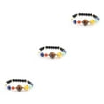 thumbnail image 1 of Ruiboury Solar Systems Bracelet Men Women Handmade Adjustable Replacement Easy Matching Bangle Jewelry Ornament Birthday Gift Type 4 3PCS, 1 of 1