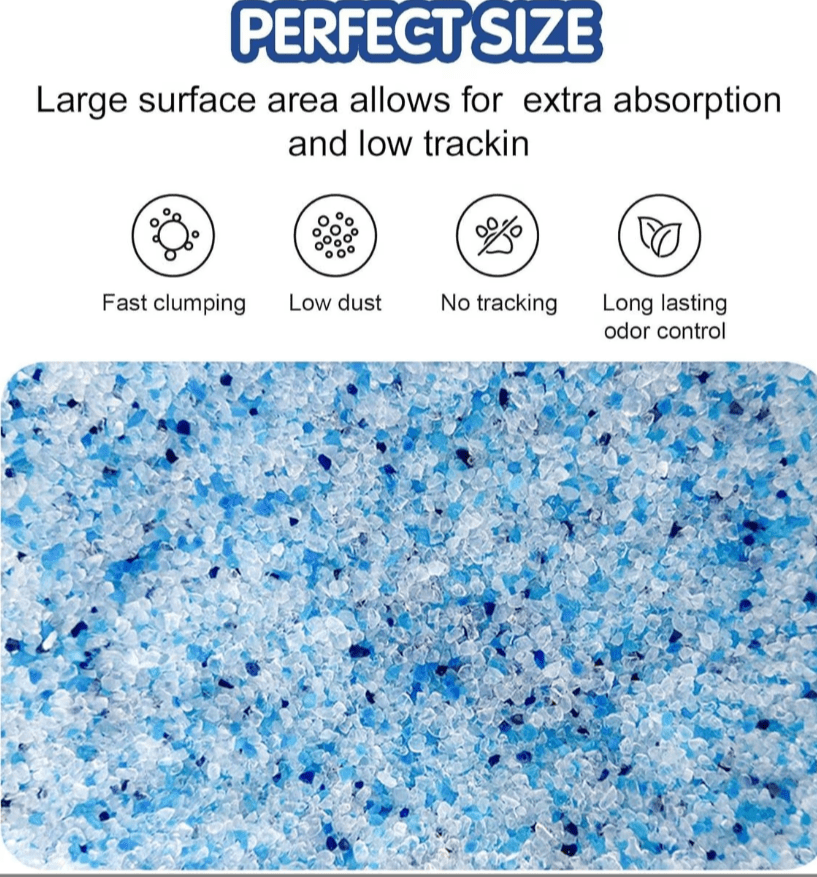 COCOYO Crystal Cat Litter I Silica Gel Cat Litter,17.2 Lbs Value Pack
