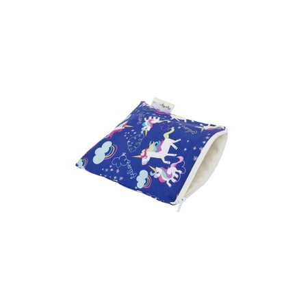 Personalized Reusable Snack Itzy Ritzy Snack Happens™ Reusable Snack and Everything Bag, Unicorn Dreams, Purple ()