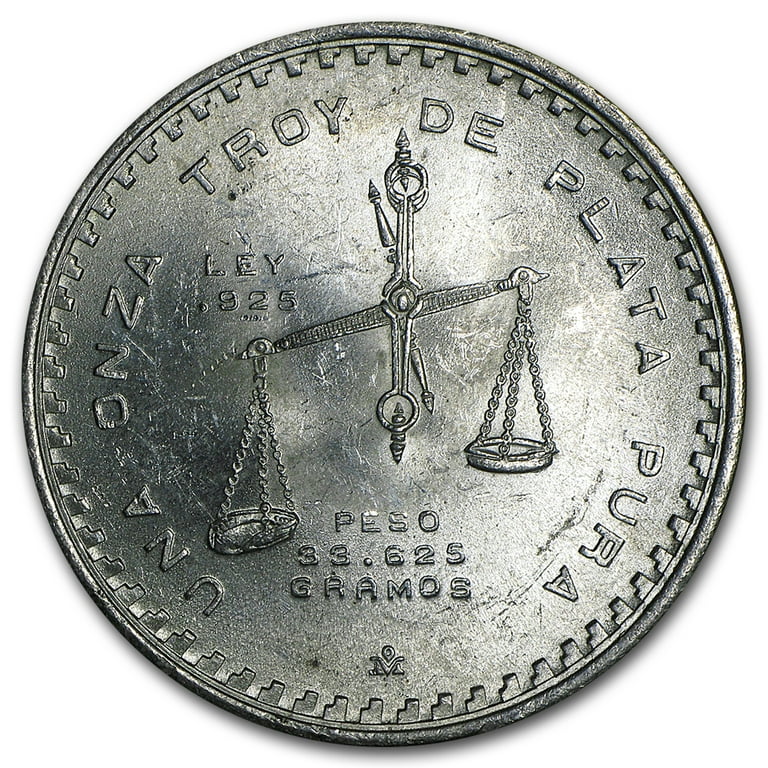 1979 Mexico 1 oz Silver Onza Balance Scale BU (Type IV