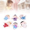 thumbnail image 1 of Family Finger Puppet, Skin Friendly Soft Cute Storytelling Props Finger Puppet Set  For Party Gathering For Home School For Parents, 1 of 8