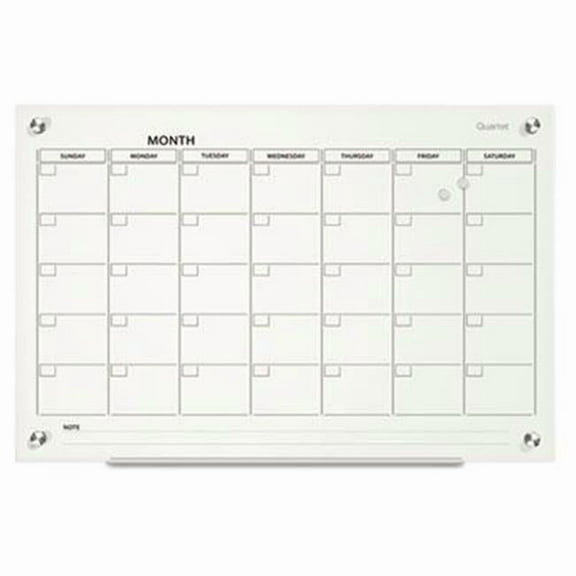 Quartet Infinity Magnetic Glass Calendar Board