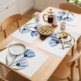thumbnail image 5 of Purple Tulip Placemats Set of 2, Flower Farmhouse Non-Slip Place Mats Washable Table Mats for Kitchen Dining Table Decorations Indoor/Outdoor, 5 of 9