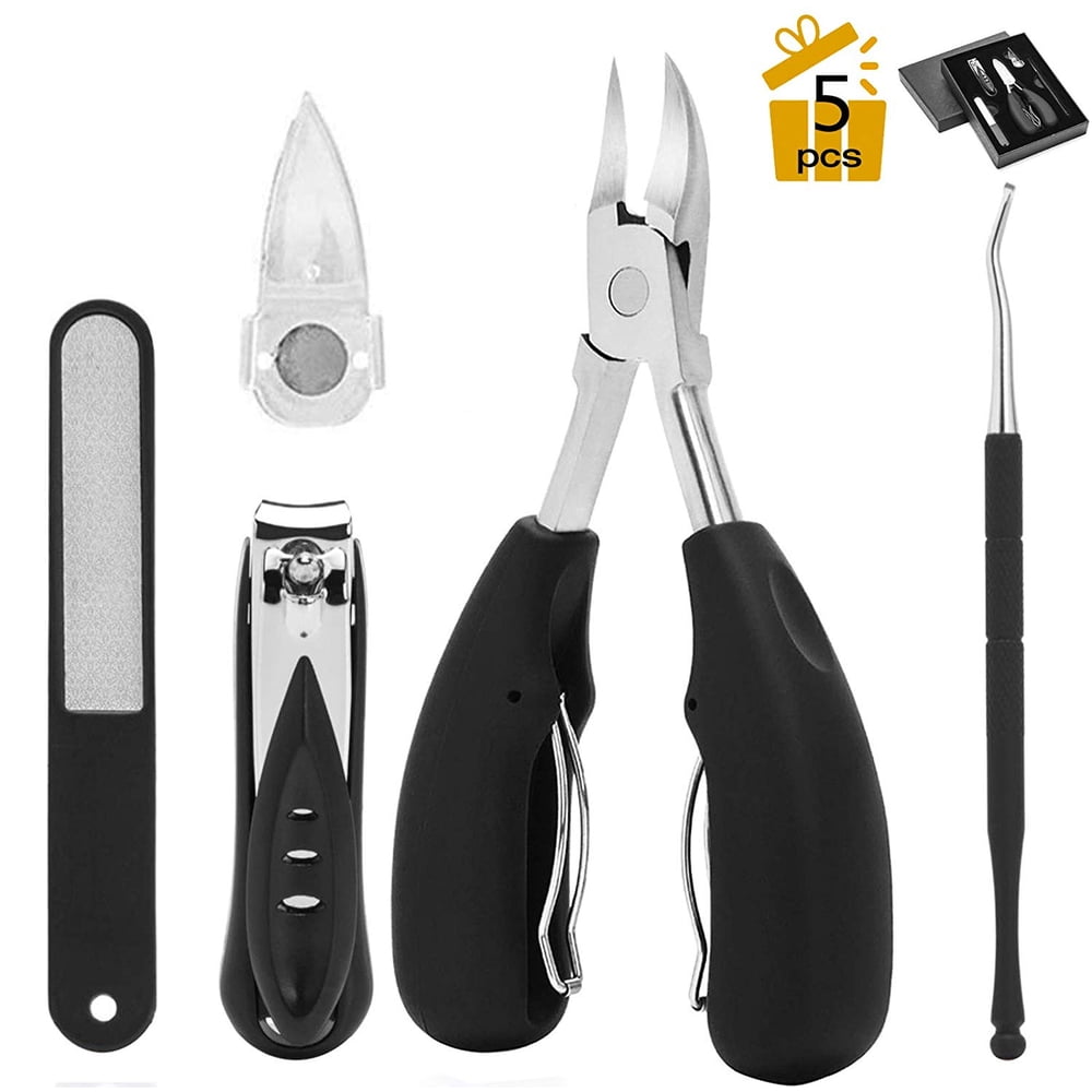 Juslike Nail Toenail Clippers Manicure Pedicure Set for Ingrown Thick Nail Clipper Set with
