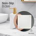 thumbnail image 4 of 2 Pack Real Natural Marble Soap Dispenser with Stainless Steel Pump Decorative Liquid Hand Soap Bottle for Kitchen Bathroom, 4 of 6