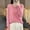 Pink, variant on Odbmxy Cotton Women T Shirt Long Sleeve Knit Womens Tops Trendy Loose Casual Comfortable Solid Color Soft Tops,Beige XXL