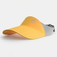 thumbnail image 2 of ZACPNCV Kids Sun Visor Hats for Girls Boys Adjustable Cotton Summer Tennis Golf Visor Hat Sports Sun Caps Yellow Free Size, 2 of 5