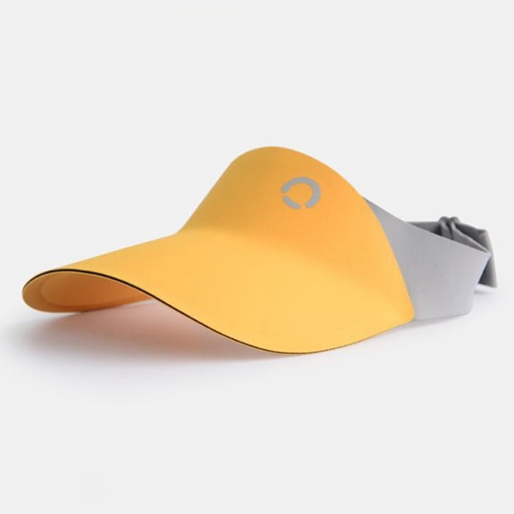 RKSTN Toddler Sun Hat Outdoor Protection Visor Hat Open Top Wide Brimmed Summer Toddler Baseball Hat with Adjustable Buckle (Yellow ,Free Size)
