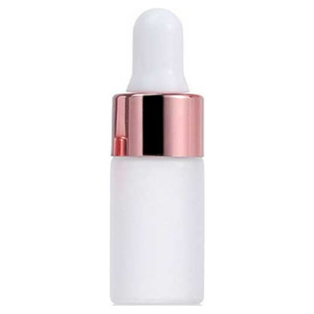 QualitChoice Frosted Dropper Bottle Portable Empty Essential Oil Bottles with Pipette Universal Fragrance Dispenser Container Hotel 3ml