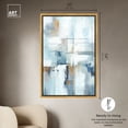thumbnail image 5 of House Of Lines II Blue Abstract Wall Art Canvas Wall Art by Art Remedy, Gold Floater Frame, 37.5" x 55.5", 5 of 7