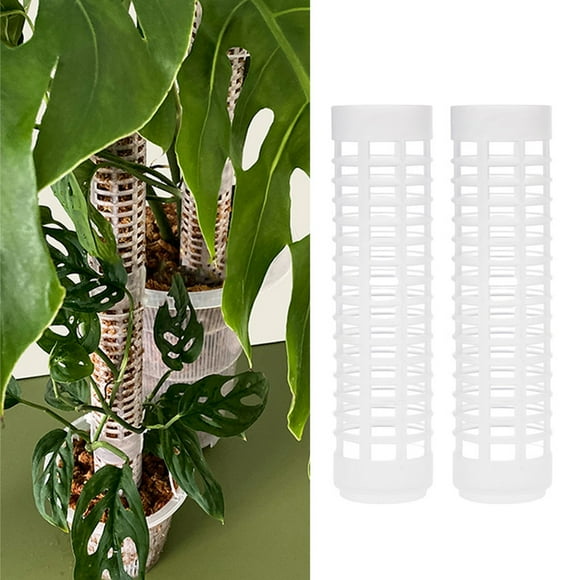 Hweilai 2pcs Moss poles used for climbing plants can be stacked with plastic plants. Water moss poles, upright poles, climbing vines, and shaped supports