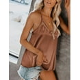 thumbnail image 4 of Ekouaer Tank Top for Women Mesh V Neck Camisole Sleeveless Tank Cami Shirt, 4 of 6