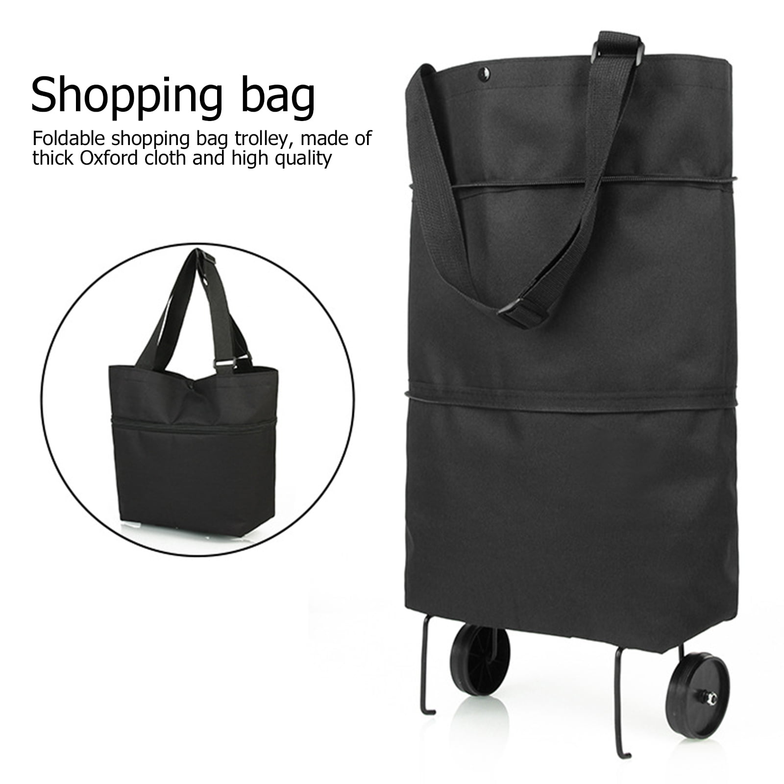 Foldable Tote Bag w/ Wheels 