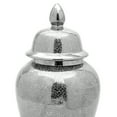 thumbnail image 6 of Red Lantern 18" Silver Crackle Temple Jar, 6 of 7