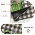 thumbnail image 6 of Round Rugs 4Ft, St. Patrick's Day Round Area Rug Washable Indoor Throw Carpet, Green Lucky S Black Plaid Rustic Soft Non Slip Circle Rug for Kitchen Nursery Room Home Decor Aesthetic, 6 of 8