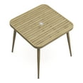 thumbnail image 3 of Darver Aluminum Patio Dining Table with Umbrella Hole, Natural Tone, 3 of 10