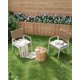 thumbnail image 4 of Kojooin Juego de 2 Sillas de Mimbre para Patio: Sillas de Comedor para Exteriores con Estructura de Metal y un Elegante Diseño de Ratán Cuadrado para Balcón, Patio Trasero y Junto a la Piscina, 4 of 7