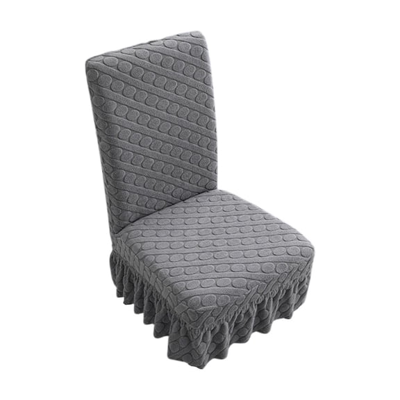 Chair Back Covers for Dining Chairs, 55x46cm aslant Circles Pattern Stretch Skirt Chair Cover, All-Season Dining Room Chair Covers for Living Room, Stool