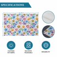 thumbnail image 6 of Watercolor Flowers Placemats Set of 6, Spring Floral Daisy Botanical Rustic Placemats for Dining Table, Place Mats for Kitchen Tabletop, Waterproof Wipeable Dining Table Mats Set, 6 of 9