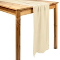 thumbnail image 4 of Koyal Wholesale Chiffon Table Runner 180-Inches Long,  Sand Wedding Runners, Holiday Table Runners, 4 of 5