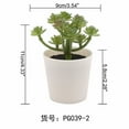 thumbnail image 2 of Sunxin Artificial Potted Plantuguisu Small Mini Plants Succulents Artificial Succulents Plastic Simulation Plants Pots Bathroom Farmhouse Cubicle Decoration., 2 of 9
