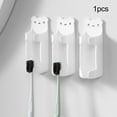 thumbnail image 4 of Portacepillos de dientes eléctrico con orificio para cable, organizador de cepillos de dientes que ahorra espacio, 4 of 9
