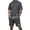 Dark Gray#1053BB, variant on Mens Short Sets 2 Piece Outfits Waffle Knit Men's Short Sleeve T-Shirt & Shorts Set Athletic Casual Athletic Tracksuit for Summer White XL